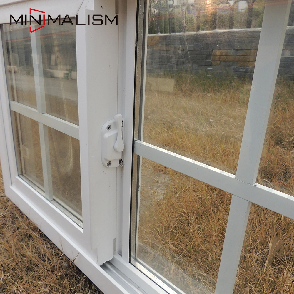5 Inch Sliding Glass Commercial Aluminum Windows with Screen Net