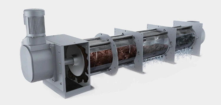 Stainless Steel Volute Sludge Dewatering Screw Filter Press