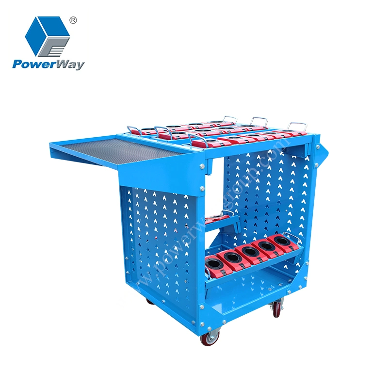 Poweway Workshop Metal Tool Holder Trolley CNC Combination Tool Cart