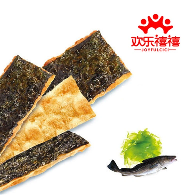 30g Original Flavor Instant Green Food Roasted Cod Fillet Seaweed with FDA Report