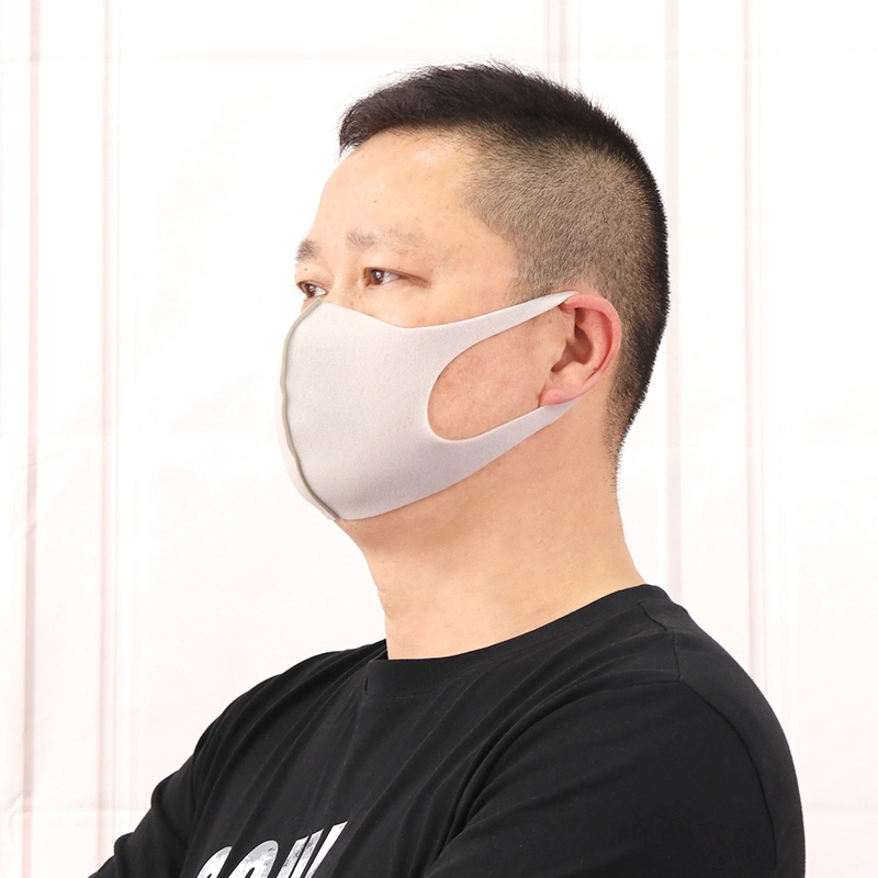 Double Layer Filtration Dust Smoth Breathing for Smoke Black Face Mask