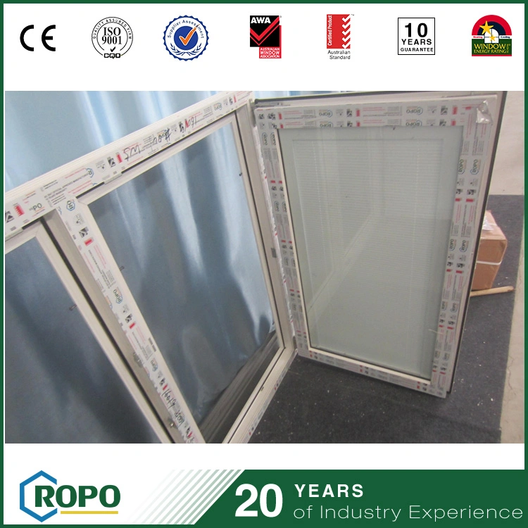 UPVC Double Glazed Sound Insulation Swing Windows, PVC Blind Casement Windows