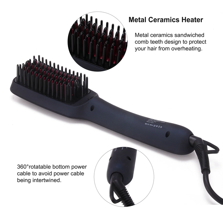 Hot 2 in 1 Anion Hair Straightener Hair Comb