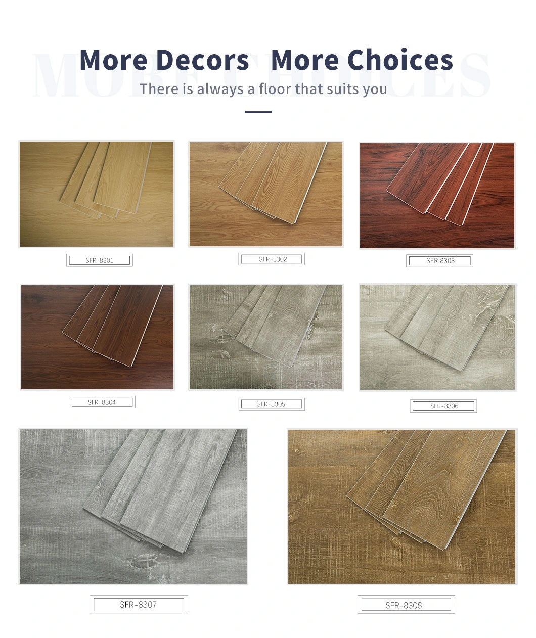 Home Decoration DIY Spc Floor Wood / Marble / Carpet Floor