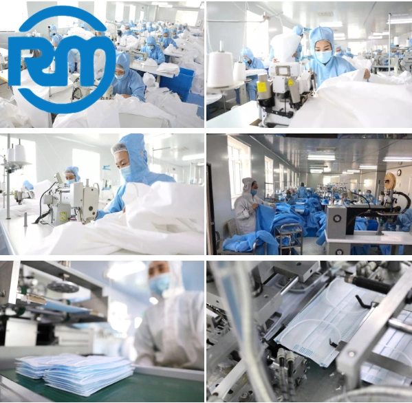 Factory Price PP+PE Medical Coveralls Safety Equipment Protective Clothing PPE Disposable Gowns Medical Protective Gown