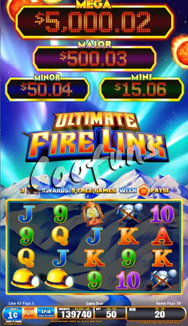Ultimate Fire Link Jackpot Casino Touch Screen Slot Machines with Monitor
