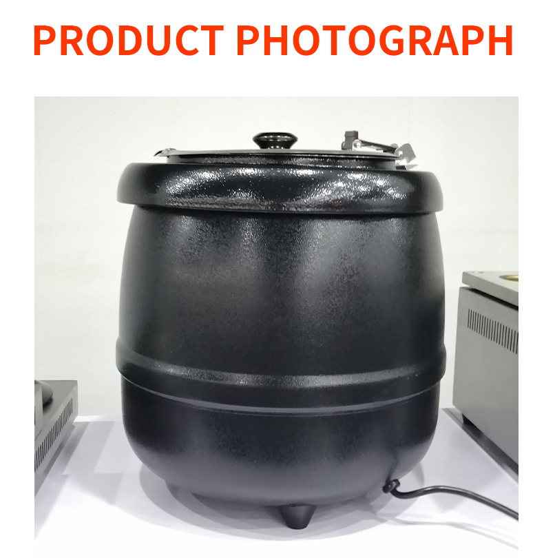 Electric Soup Kettle Heating Machine Soup Warmer Cast Iron Internal Tank 201