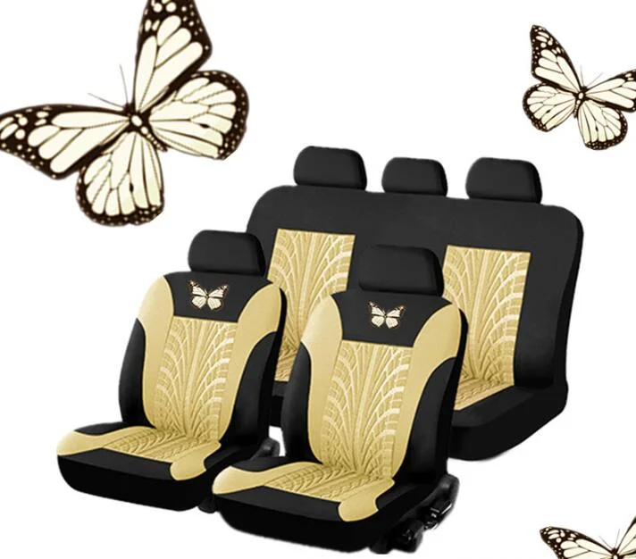 Universal Car Butterfly 3D Seat Covers Car Seat Protector Polyester Fabric