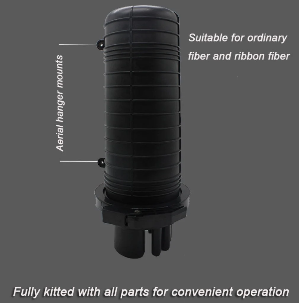 FTTX FTTH Cable Optic Fiber Closure Splice Enclosure with 4 Cable Port Fiber Optic Joint Enclosure