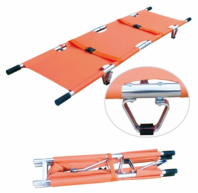 Medical Aluminum Alloy Two Folding Stretcher (EDJ-003A)
