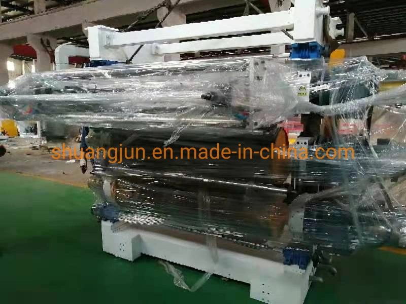 UV Coated PVC Rigid Sheet 80/156 Plastic Extruder UV Making Machinery with Protective Film Laminator