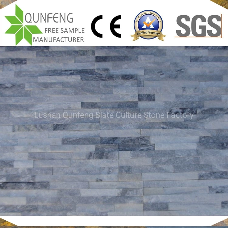 China Natural Grey Ledgestone Veneer Quartzite Cladding Stone
