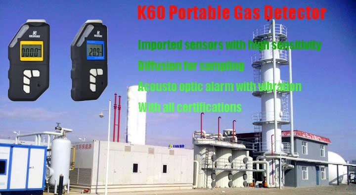 Portale Gas Detector K60 Single Gas Detector for Industrial Use