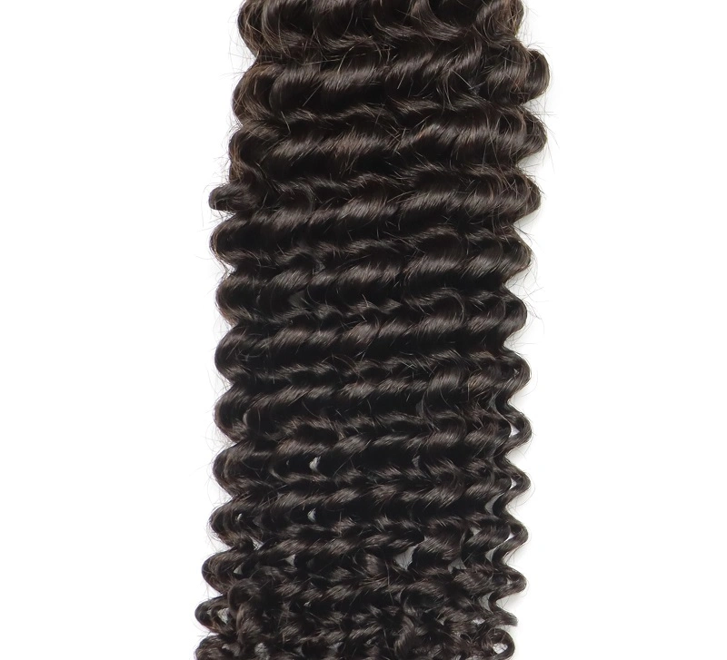 100% Unprocessed Human Hair Bundles Virgin Cuticle Aligned Hair Extension Brazilian Hair Small Deep Wave Bundles