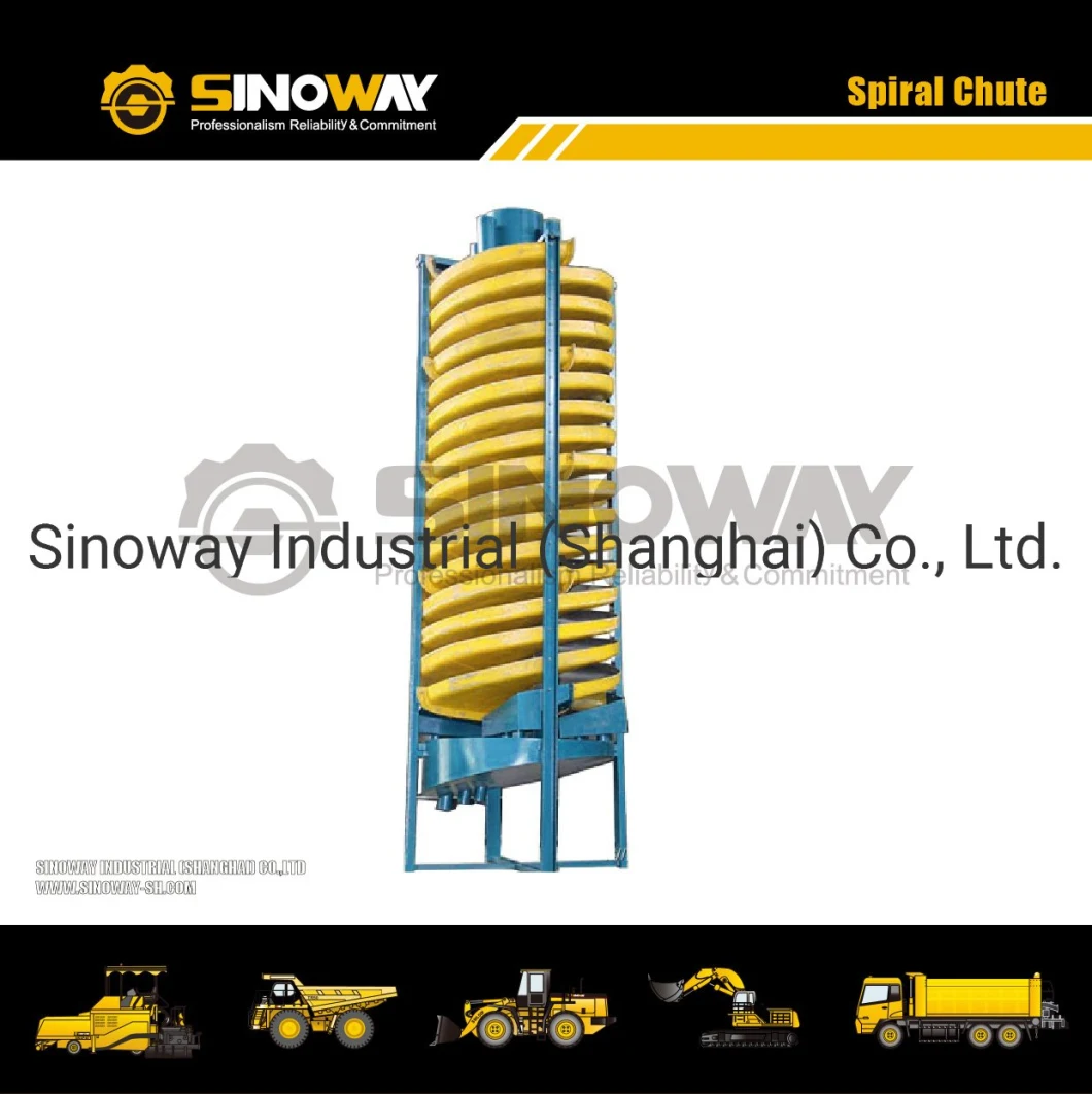 Gravity Spiral Chute for Chromite and Iron Ore Separator