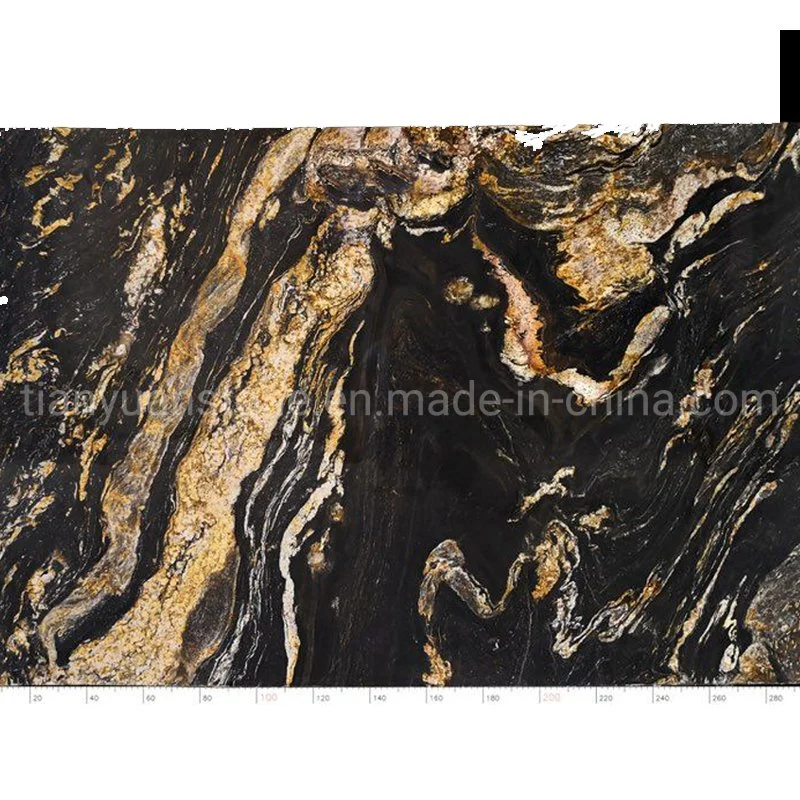Natural Granite Angola Nero Belvedere Black Granite for Hotel Project