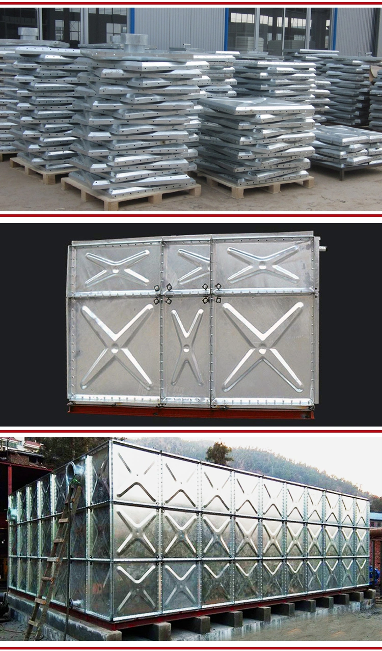 HDG Hot Dipped Galvanized Steel Panel Assembled Water Storage Tank for Farm Use