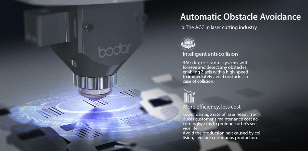 Bodor 12mm Carbon Steel Metal Fiber Laser Cutting Machine with All-Around Protective Cover