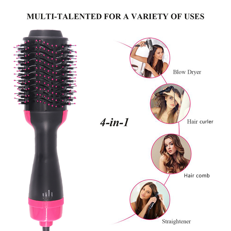 in Stock Volumizer Spin Rotating One Step Hair Straightener Curing Iron