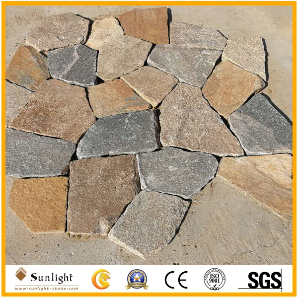 Natural Grey/Yellow Granite Culture Stone for Castle Wall Caldding