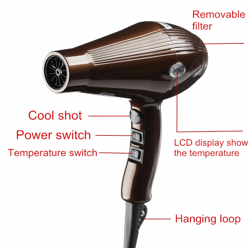 OEM Professional Long Life 3 Heating Setings Hair Dryer with Cold Switch