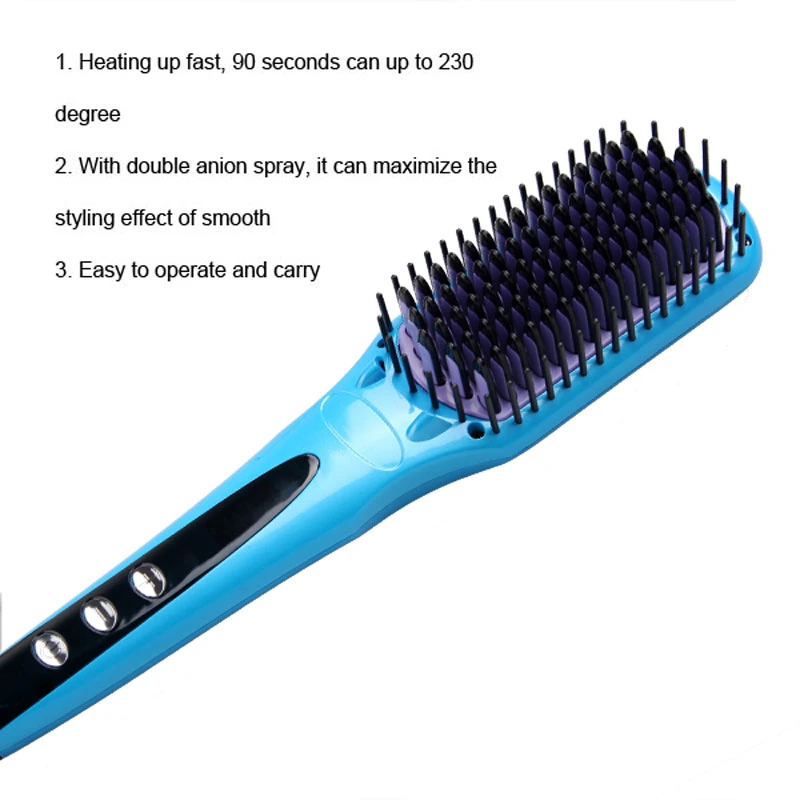LCD Electric Hair Straightening Brush