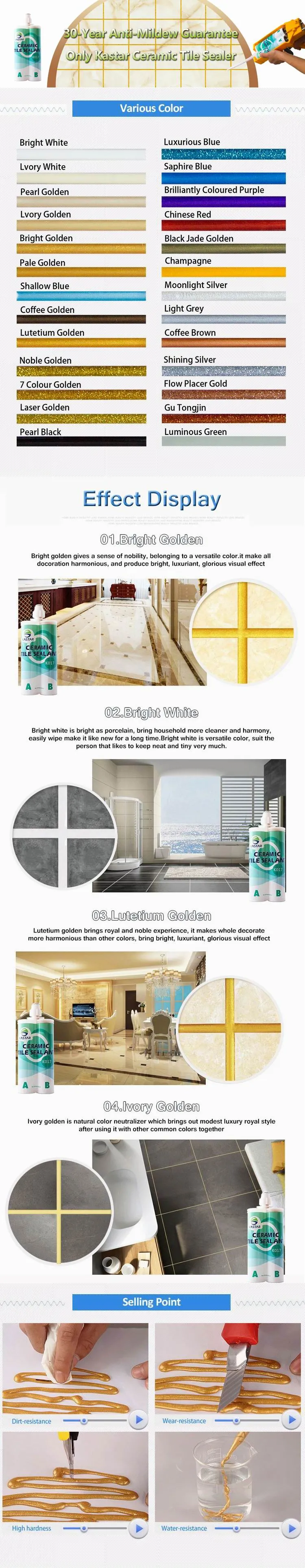 Two Part Epoxy Resin Quick Drying Tile Adhesive for Floor Tile Grout