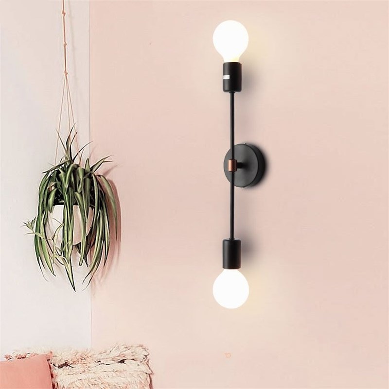 Creative Bedside Iron Double Head LED Wall Lamps Bedside Lamp (WH-VR-17)