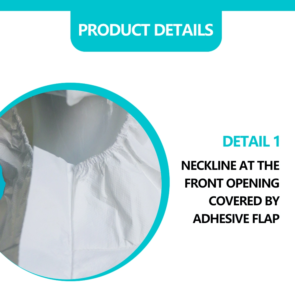 Waterproof and Oil-Proof Disposable Non-Woven Spray-Painted One-Piece Breathable Film Protective Suit