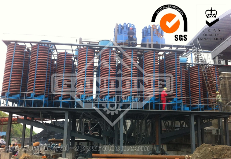 Spiral Concentrator for Iron Mining Plant Iron Recovery