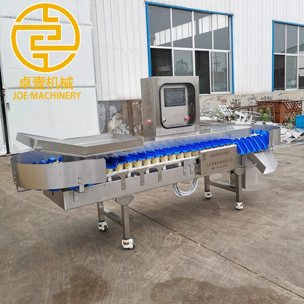 High-Tech Seafood Weighing Classifying Machine/ Shrimp Crayfish Grading Sorting Machine/ Fish Weight Grader Sorter