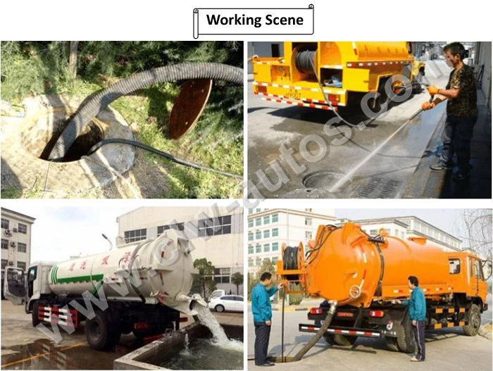 Japanese Brand Isuzu Ftr 10m3/10000liters Sewage Tank Vacuum Suction Sludge Cleaning Truck