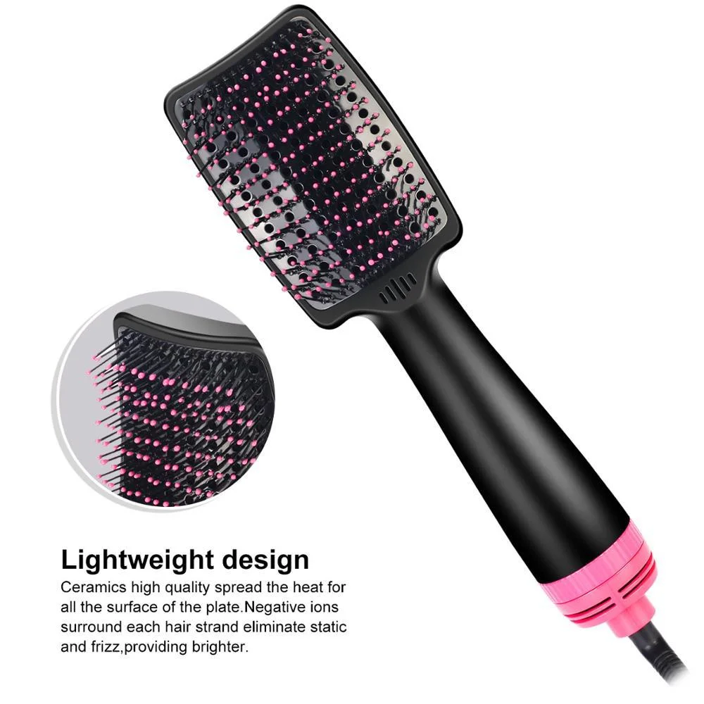 Factory Wholesale Multifunction Hot Air Hair Dryer Brush Electric Vibration Massage Comb