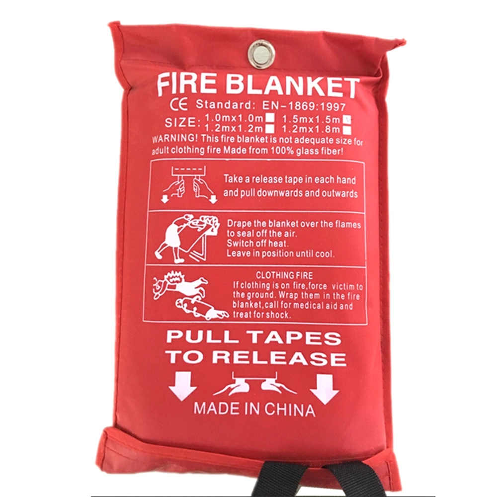 Ce Approved Different Size Family & Industrial Fiberglass Safety Fire Resistant Blanket/ Fireproof Blanket/ Anti Fire Blanket