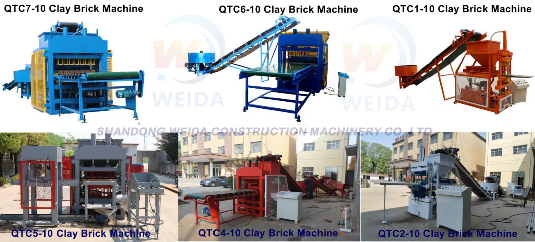 Manufacturer Clay Brick Press Machine Qtc7-10 Hydraulic Clay Block Making Machine