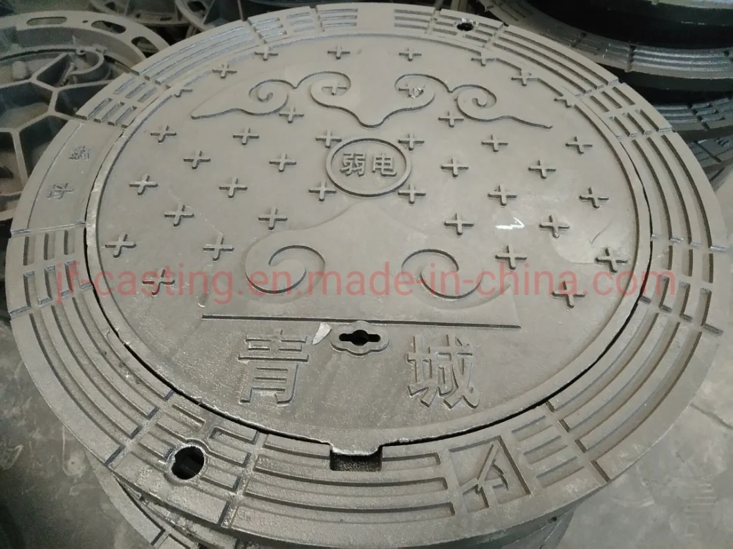 Cast Iron Anti-Sedimentation Manhole Cover with Frame