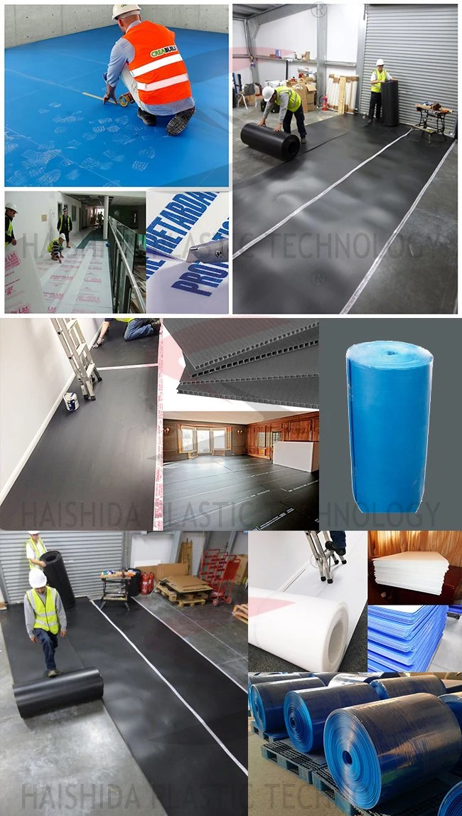 Building Material PP Corflute Correx Coroplast Rolls for Hard Floor Protection