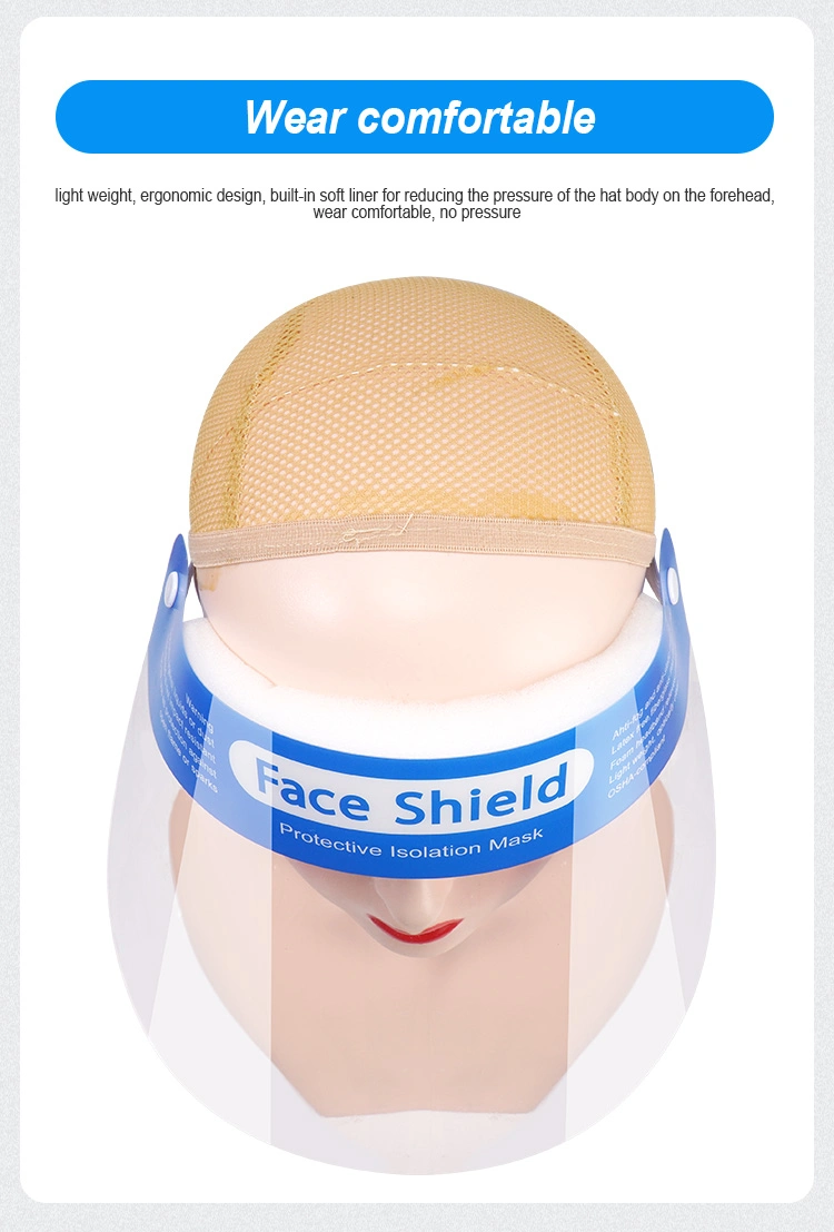 Transparent Protective Film Anti-Fog Full Face Cover Plastic Face Shields