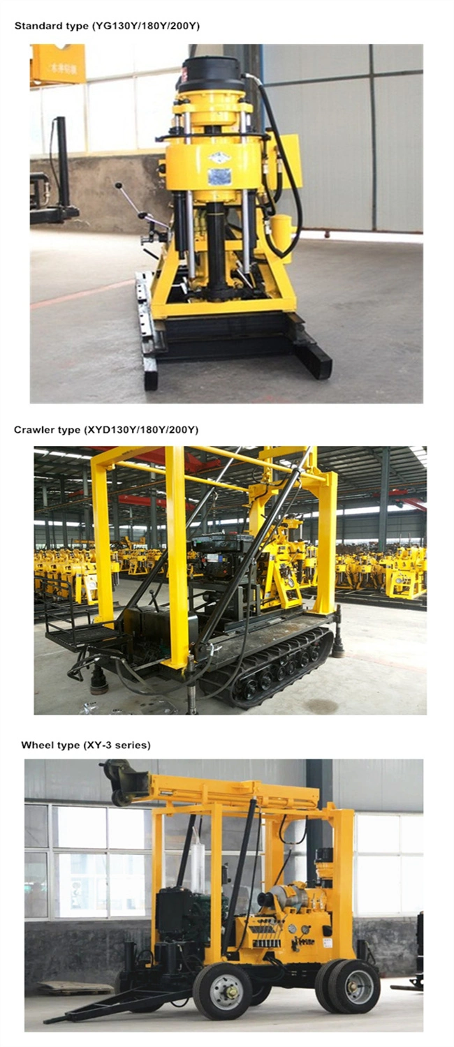 100m Depth Drill Rig Mobile Drilling Small Water Well Price
