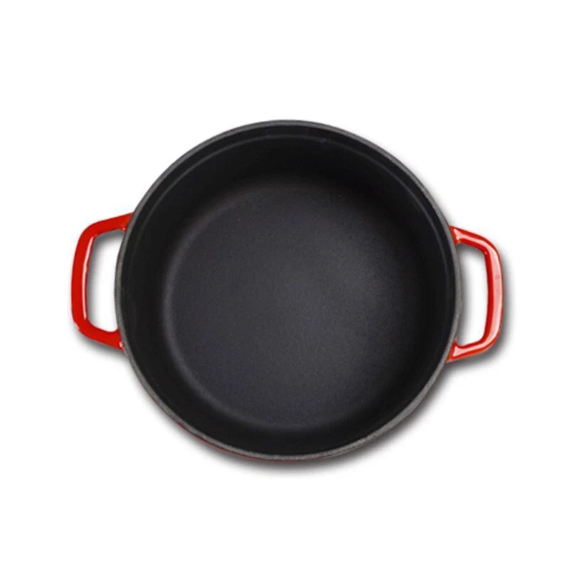 24 Cm Thick Enamel Cast Iron Pot Physical Uncoated Non-Stick