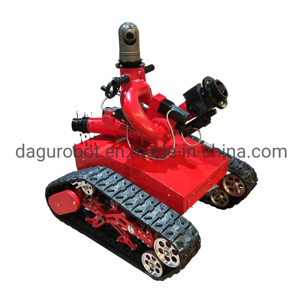 Outdoor Long-Distance Control Fire Rescue Fire Fighting Robot for Firefighter