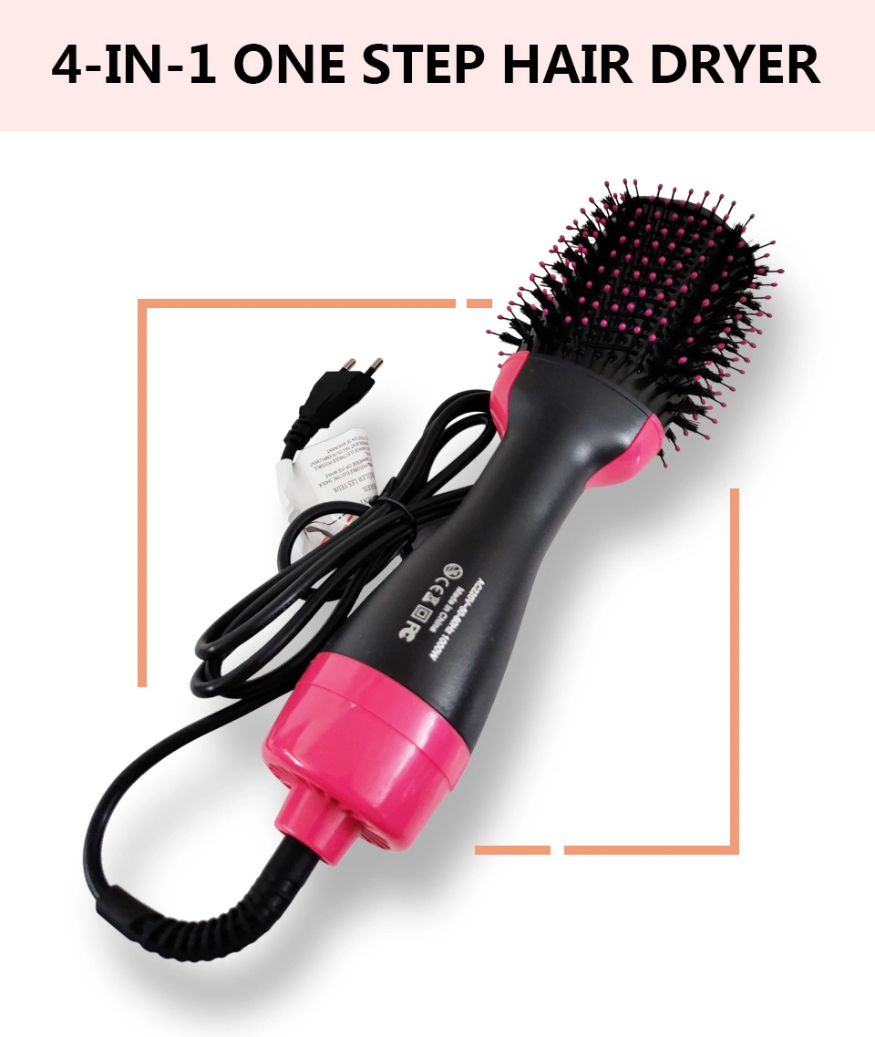 One Step Hair Dryer Volumizer Hot Air Brush 3 In1 Styling Brush Styler Negative Ion Hair Straightener Curler Brush for All Hair