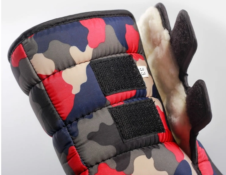 Kids Winter Snow Boots Warm Waterproof Anti-Slip Anti-Collision