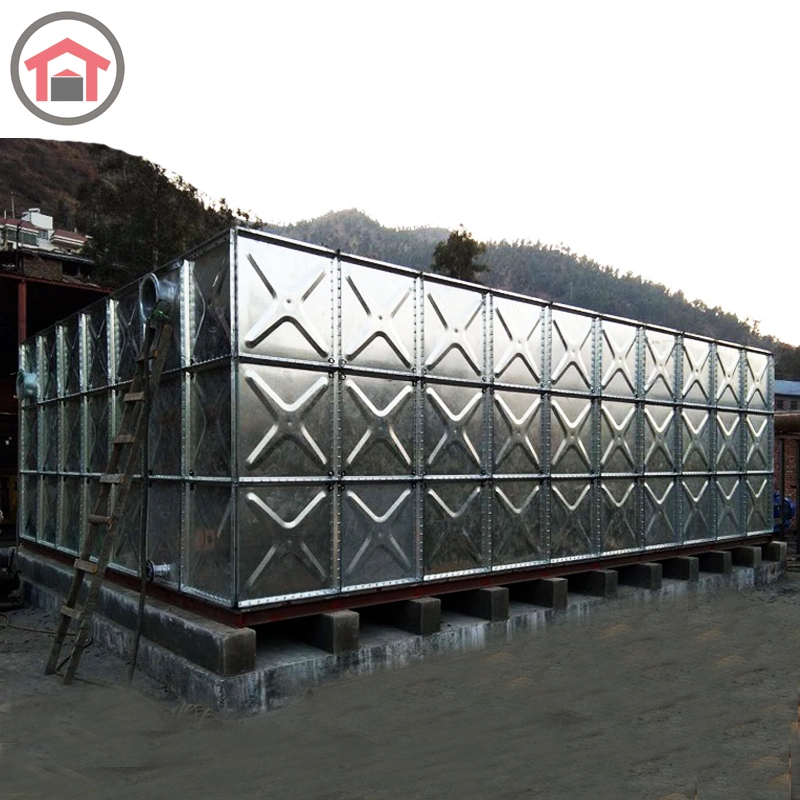 Customized Underground HDG Hot DIP Galvanized Steel Water Storage Tank Price