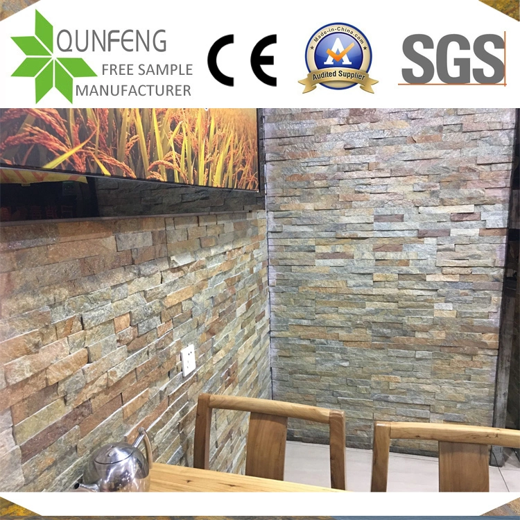 Revestimientos China Natural Rusty Wall Panel Quartzite Cladding Stone