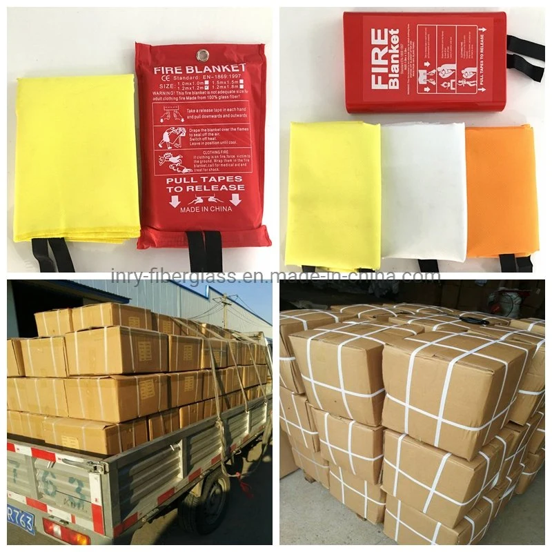 Fire Extinguishing Silicone Blanket Fireproof En1869 Certificate Silicon Fire Blanket