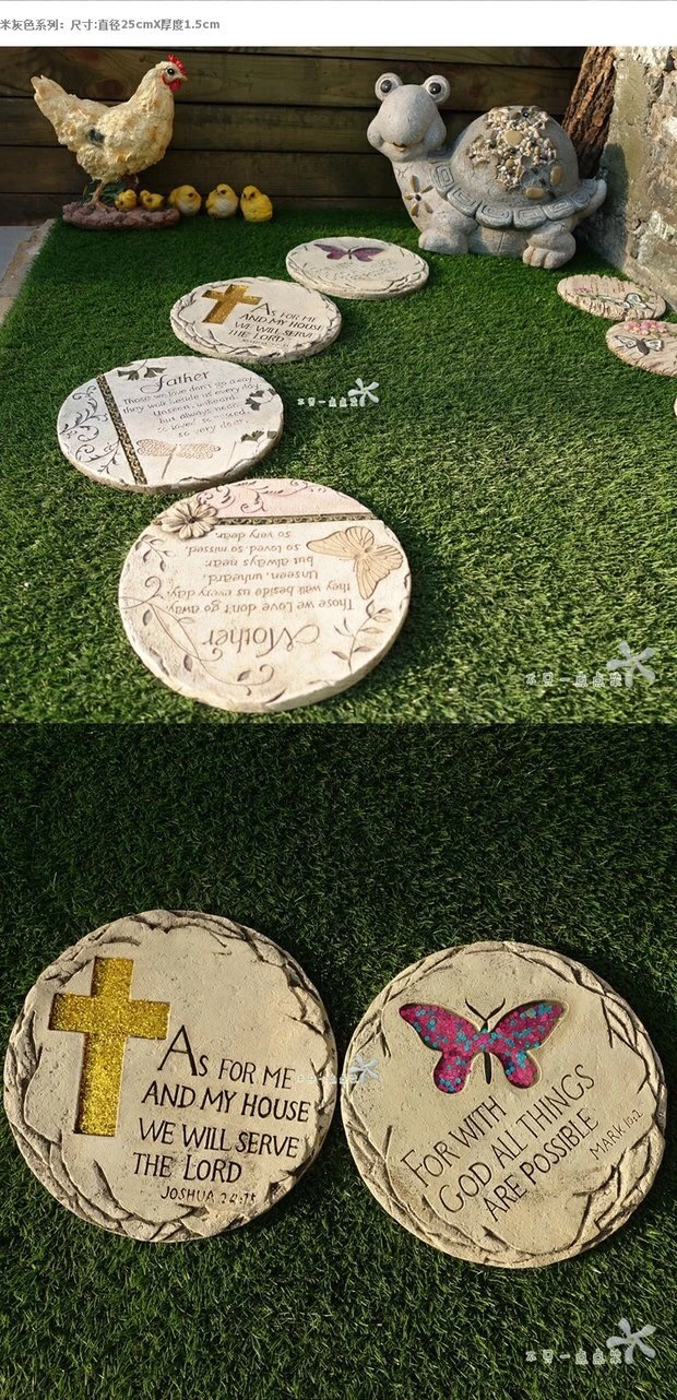 Quanzhou China Factory Handmade Cheap Colourful Stepping Stones for Garden Decoration