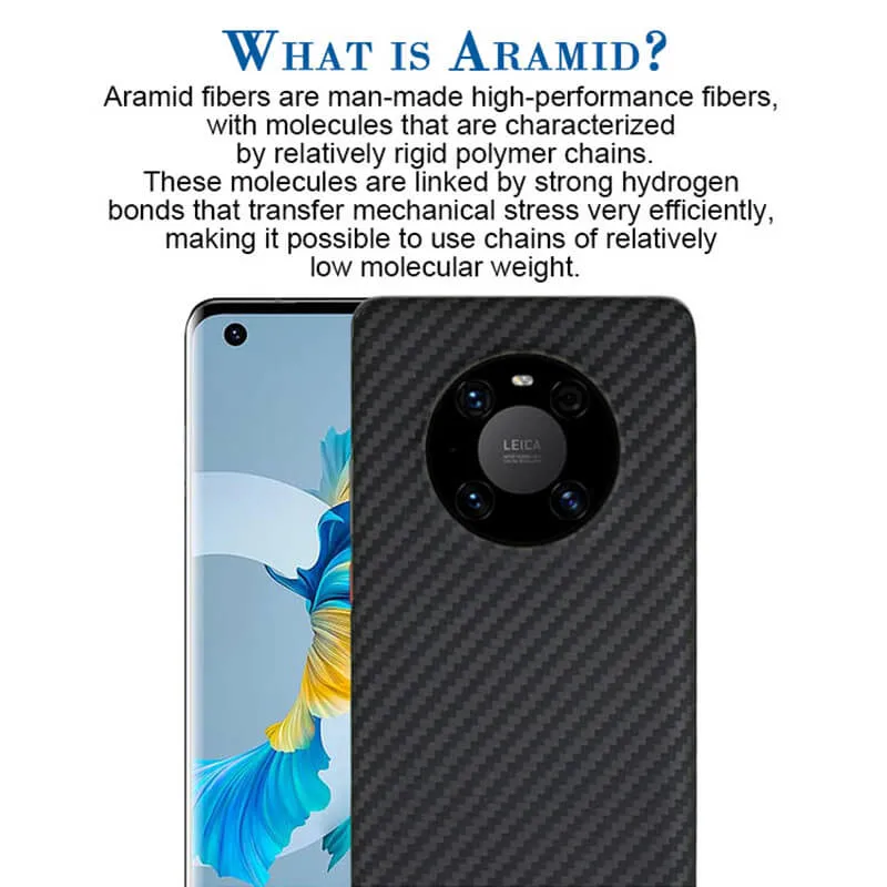 Mobile Phone Accessory Back Cover Aramid Fiber Phone Case Protective Cover Armor Case