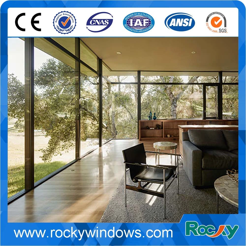 China Supplier White Coated Aluminum Arched Fixed Glass Window
