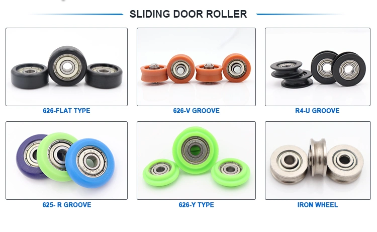 PF-19/06r Shower Door Roller, Sliding Roller with Bearings Nylon Rollers Plastic Pulley Wheels